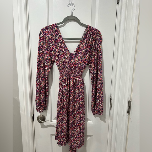 Floral Long Sleeve Dress - Picture 1 of 6
